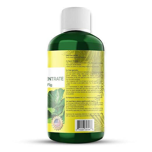 Fiddle Leaf Fig Plant Food β Liquid Seaweed Kelp Fertilizer for Plants β Made in USA (16 OZ)