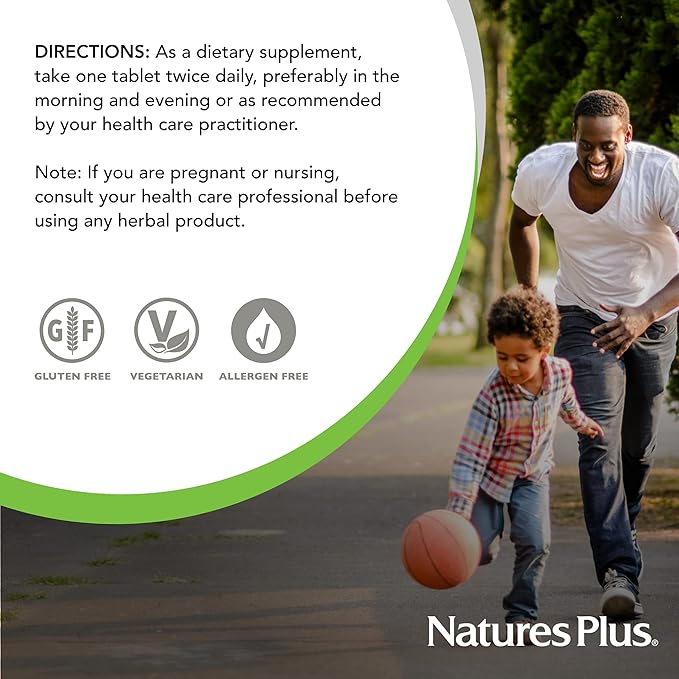 Natures Plus Herbal Actives St John's 450 mg, 60 Vegan 60 Servings