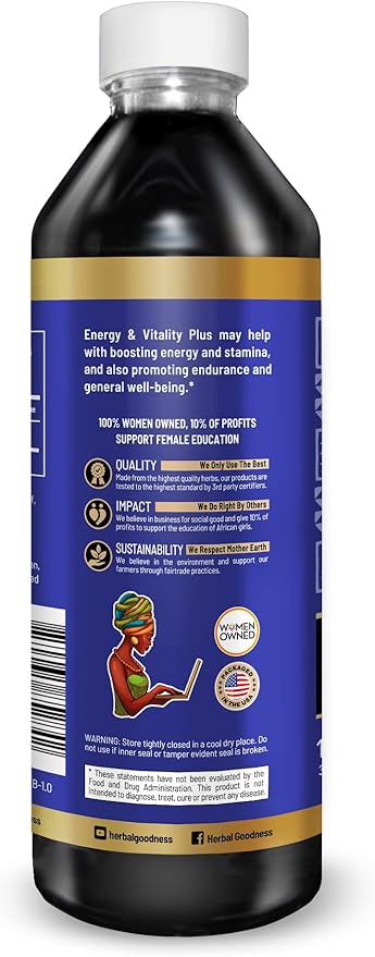 Herbal Goodness Energy and Vitality 12oz