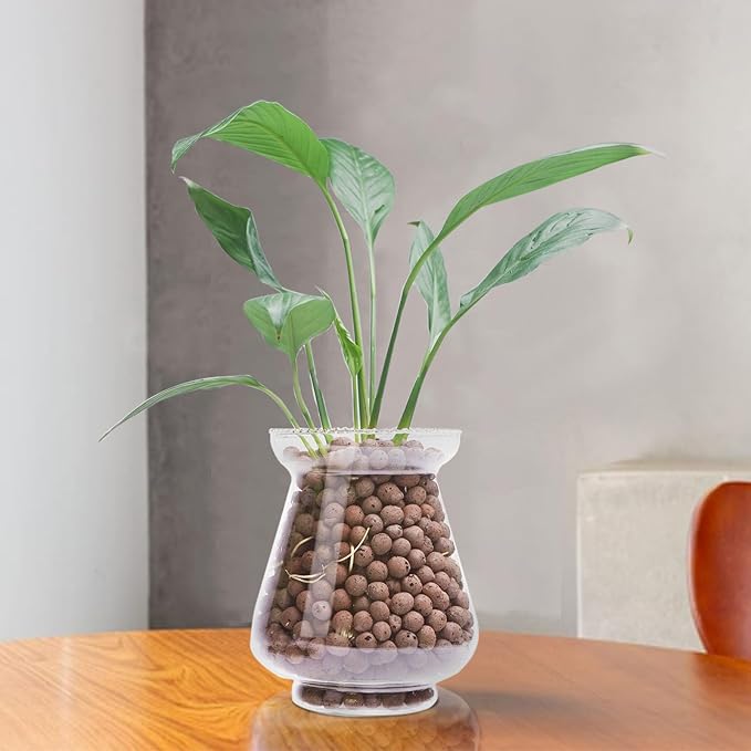 5 lbs LECA Balls for Indoor Plants, 4-16mm Clay Pebbles for Plants Hydroponic, Aquaponics, Natural Leca Balls for Soil Root Development, Orchid Potting Mix