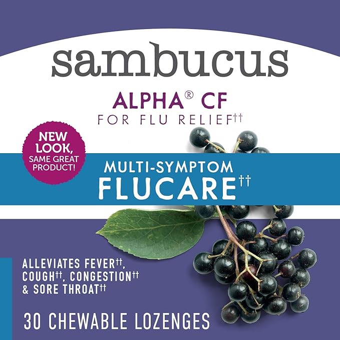 Natures Way Sambucus Flucare Lozenges, 30