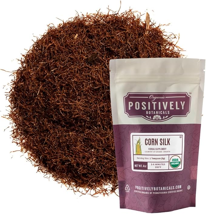 Organic Positively Botanicals Company, Corn Silk, 4 Ounce