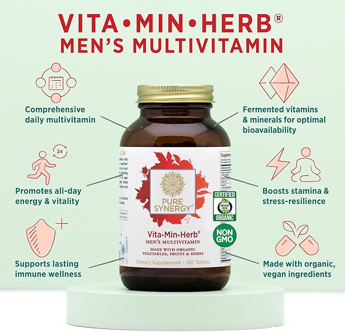 PURE SYNERGY Vita·Min·Herb for Men (120 Tablets)