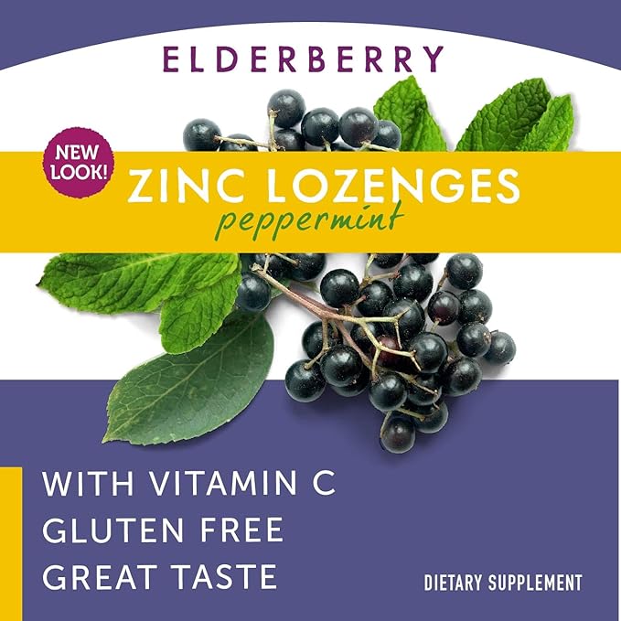 Nature's Way Sambucus Zinc Lozenges 24 Lozenges