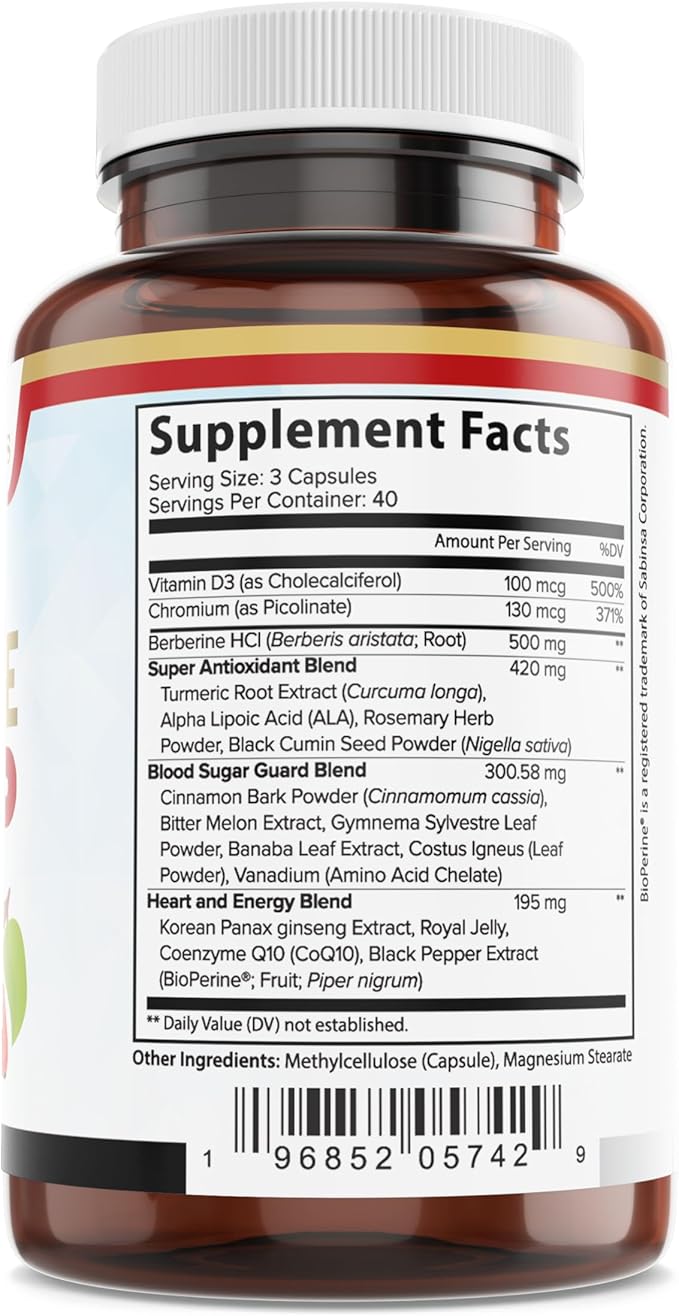 Extreme Berberine Plus with ALA, Coq10, 21 Herbs