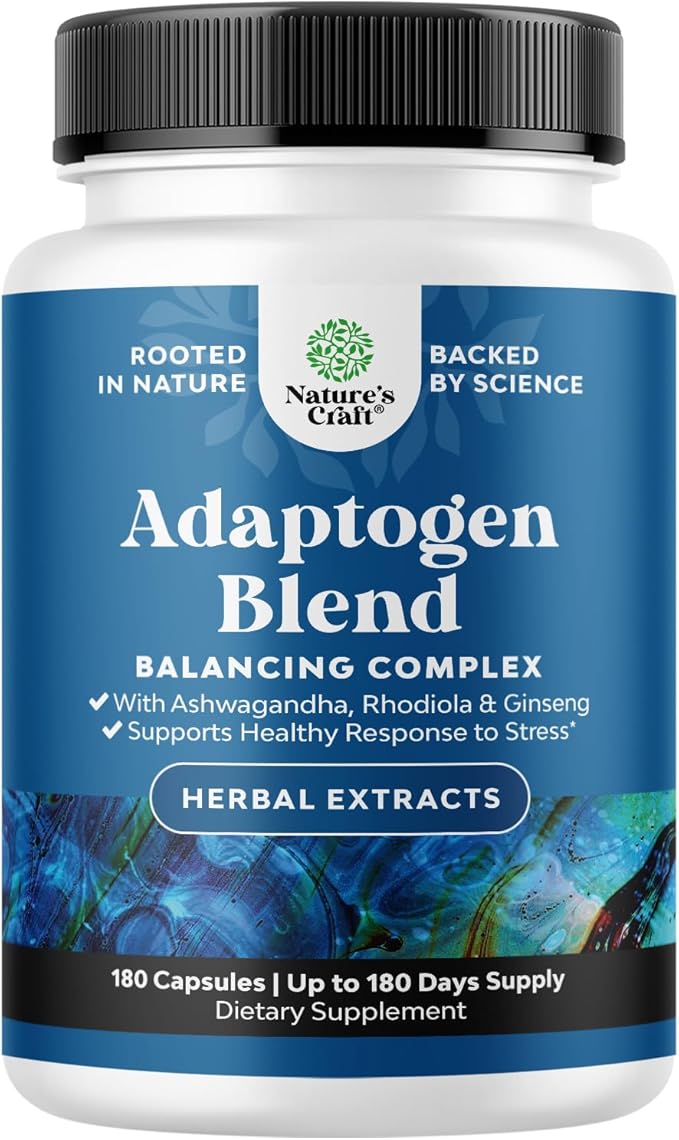 Herbal Adaptogen Mood Support Supplement -180ct