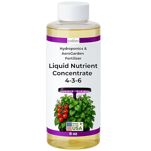 Liquid Plant Food โ Hydroponics Nutrients for Indoor House Plants, Tomato, Strawberry, Lucky Bamboo, Lettuce, Vegetable Garden & Herbs โ Aero Nutrients Liquid Fertilizer for All Growing Systems (8 oz)