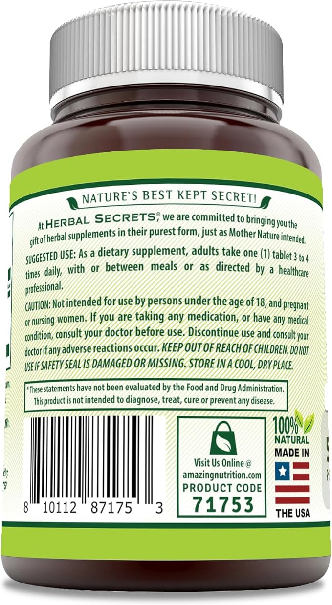 Herbal Secrets Bromelain Supplement 500 Mg (240 Count)