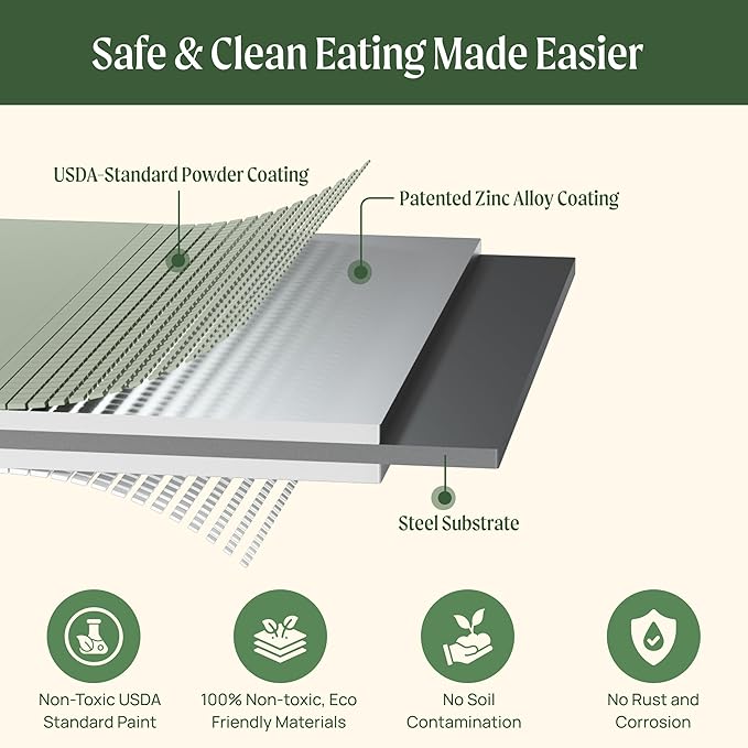 Vego garden Raised Garden Bed Kit, 17" Tall 10 in 1 Modular, Metal Planter Box for Vegetables, Flowers, Herbs, Terra Cotta