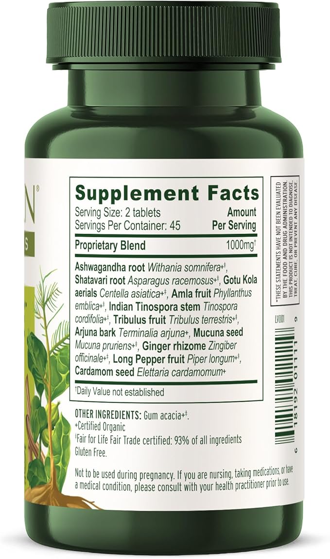 Banyan Botanicals Stress Ease – Organic 90 Tablets