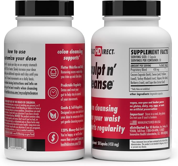 HEALTH DIRECT Sculpt n' Cleanse 50 Veggie