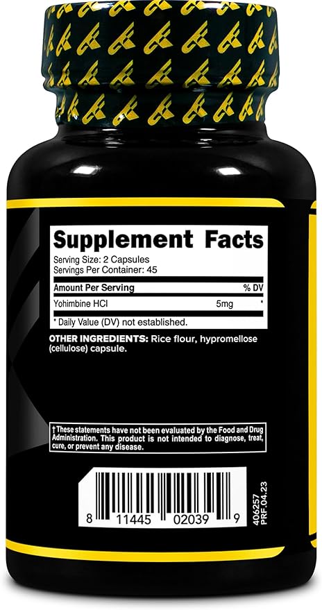 PrimaForce Yohimbine HCl 2.5mg, 90 Capsules