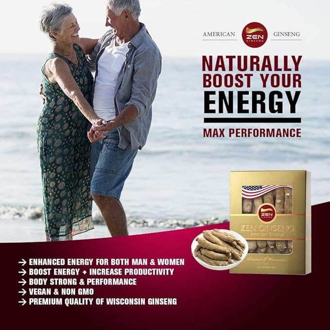 1 Box of American Wisconsin Ginseng (4oz) Performance