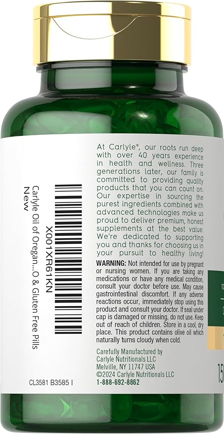 Carlyle Oregano Oil Extract 150 Softgel