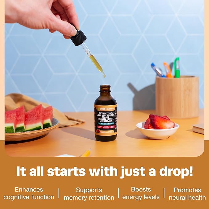 Creatine & Bacopa Liquid Drops 60mL)