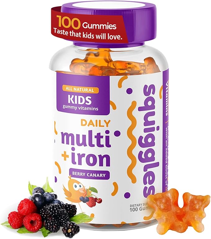 Kids Multivitamin + Iron Gummies 100ct.