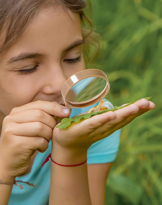 ROBUD Upgraded Kids Explorer Kit, Bug Catcher Kit with Wild Adventure Binoculars, Green Outdoor Exploration Set for Camping, Montessroi Toy for Kids Coming Closer to Nature,WRP30