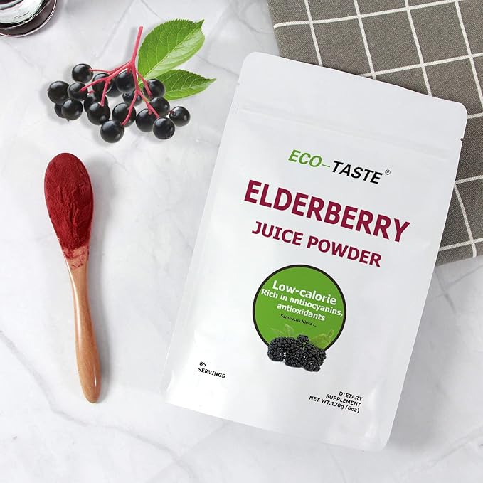 ECO-TASTE Elderberry Juice Powder, Supports Healthy 170g