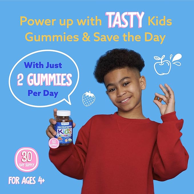 USDA Organic Kids Multivitamin Gummies by 60 Kids
