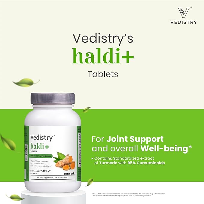 Haldi+ Tablets 850 mg with Turmeric, 95% standardized 60 Tablets 1