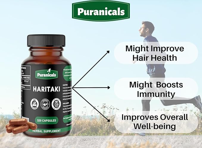 Haritaki Premium 320 Capsules Immunity Booster 800 mg 100% Pure