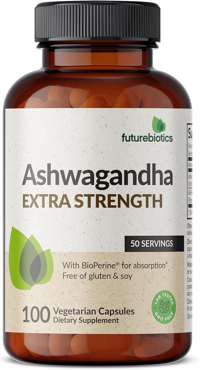 Futurebiotics Ashwagandha Extra Strength Stress & 100 Vegetarian