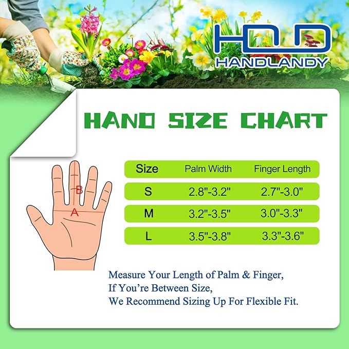 HANDLANDY Long Gardening Gloves for Men & Women, Thorn Proof Rose Pruning Gloves Leather Gauntlets Garden Gloves Yard Work Gloves (Large, Grey)