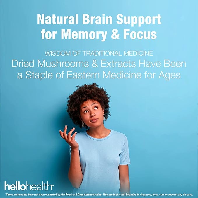 Happy Brain Mushroom Complex Nootropics Brain 10 Mushroom 60ct. 4pk 4pk