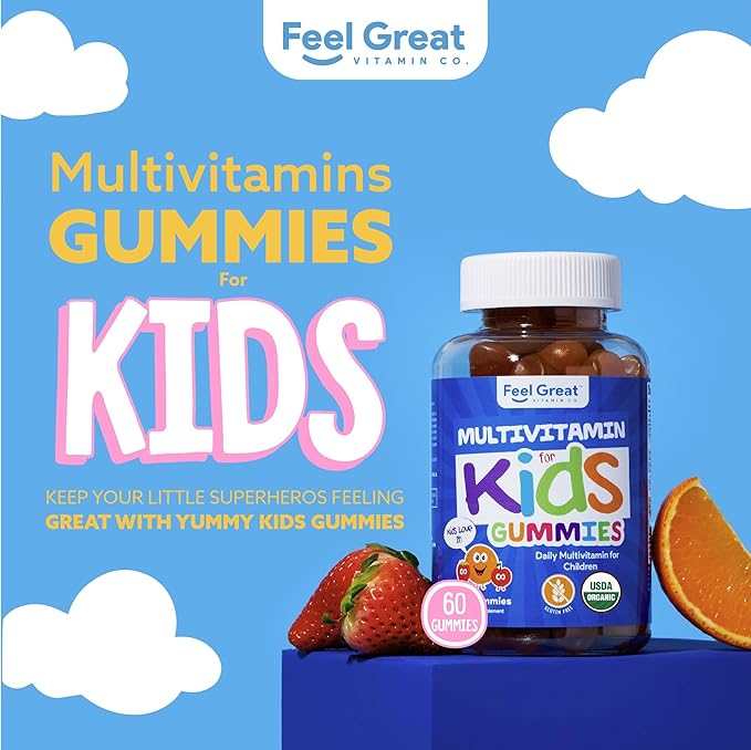 USDA Organic Kids Multivitamin Gummies by 60 Kids