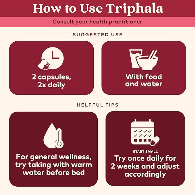 Organic India Triphala Capsules Organic 180 Capsules