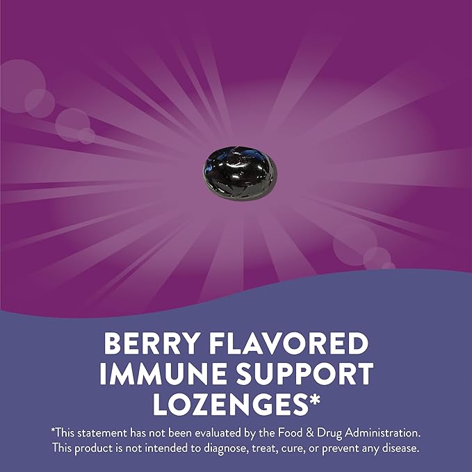 Nature’s Way Sambucus Organic Zinc Lozenges, 24 Lozenges