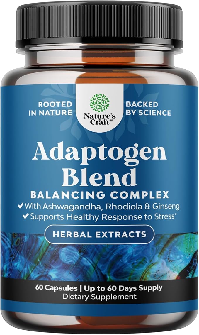 Herbal Adaptogen Mood Support Supplement 60ct