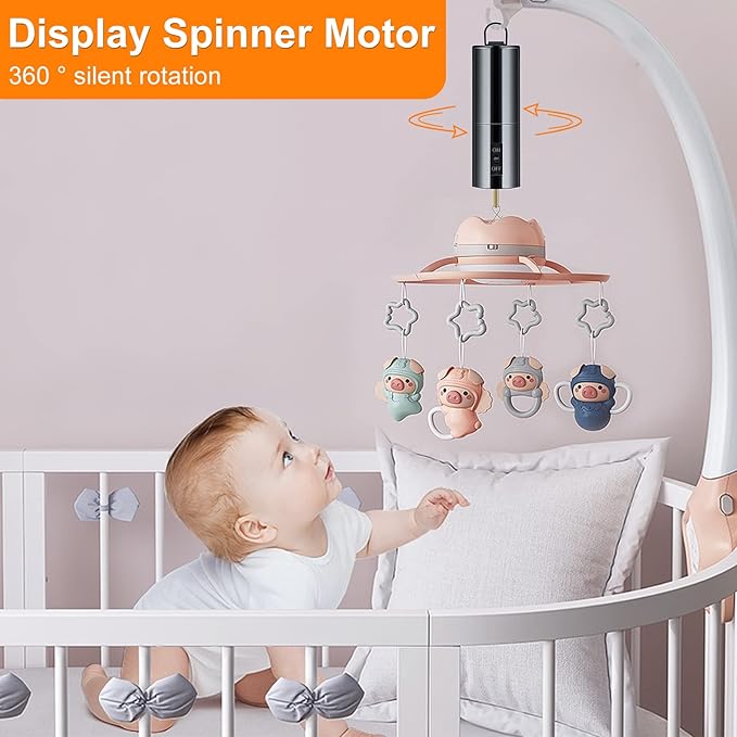 Wind Spinner Motor Hanging Display Motor Battery Operated 20 RPM Rotating Motor Multi-Purposes for Wind Spinner Mobile Yard Decor Hanging Ornaments Outdoor Sculptures-Medium Speed
