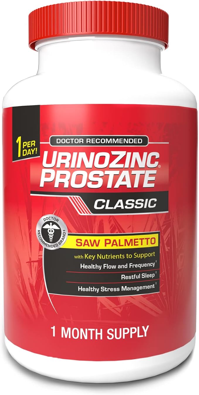 Urinozinc Prostate Classic Formula Health Supplement, 60 Capsules