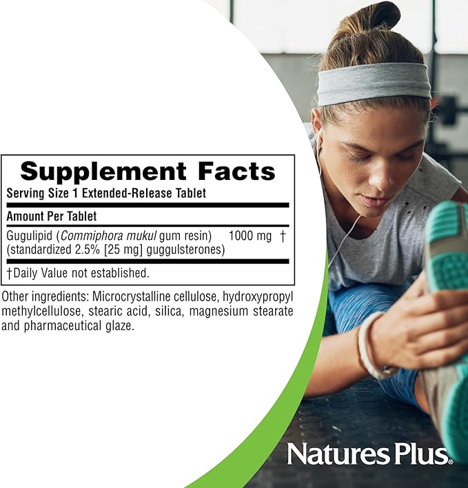 NaturesPlus Herbal Actives Gugulipid 30 Extended-Release 30 Servings