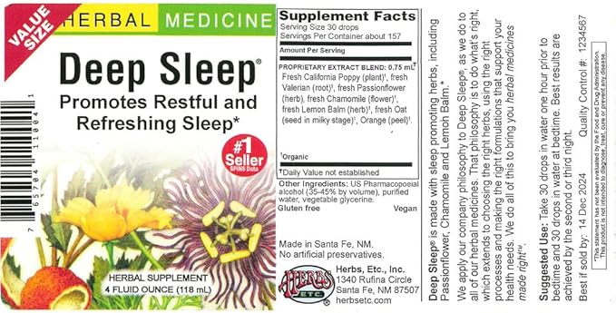 HERBS ETC. Deep Sleep, 2 FZ