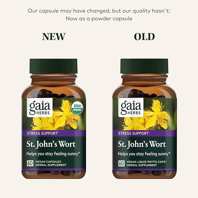 Gaia Herbs St. John's Wort 60 Vegan (20-Day Supply)
