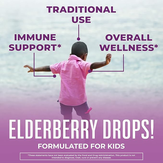 MaryRuth Organics Cocomelon Kids Elderberry Syrup, 4-13 Years, 1 Fl
