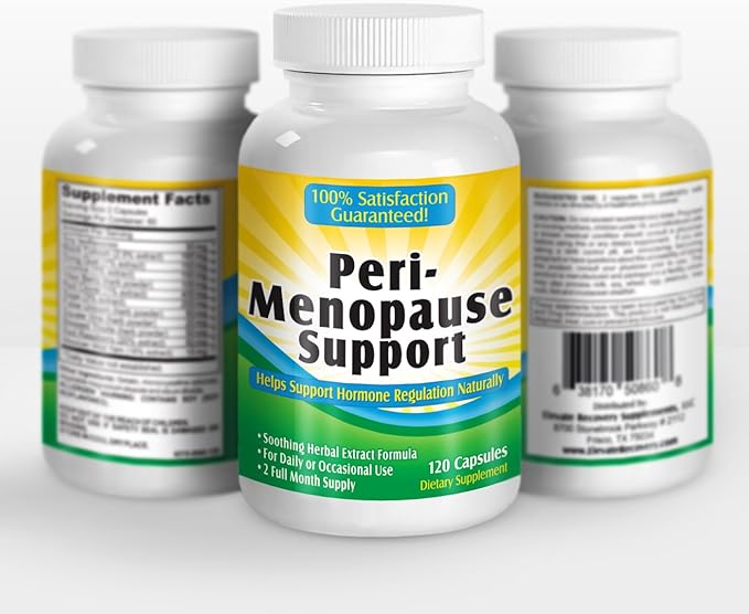 2-Month Perimenopause Support Supplement (All-in-1) Herbal 12 Active 120 Capsules