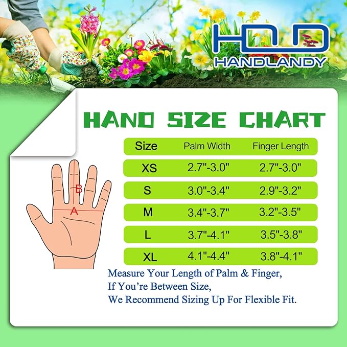HANDLANDY Pruning Gloves Long for Men & Women, Pigskin Leather Rose Gardening Gloves- Breathable & Durability Gauntlet Gloves Medium