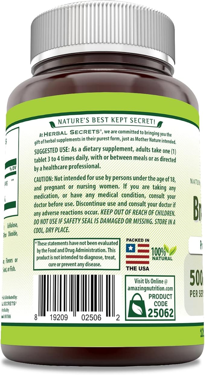 Herbal Secrets Bromelain 500 Mg 120 3 |