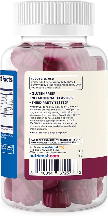 Nutricost Kids Elderberry Gummies (50mg) 120 Gummies