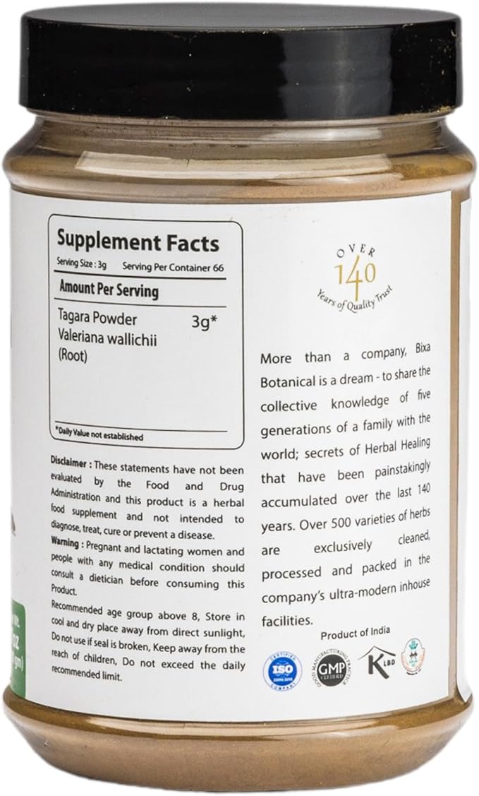 bixa BOTANICAL Valerian Root Powder (Valeriana 7 Oz (200g)