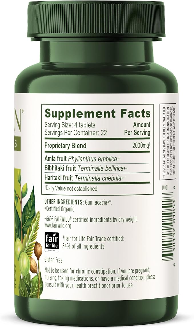 Banyan Botanicals Triphala Tablets 90 Tablets