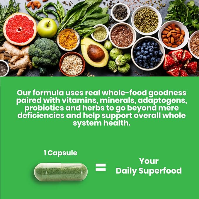 Paradise Herbs, Earth's Blend, Multivitamin, 48 Organic B12, C, K2, Daily 60