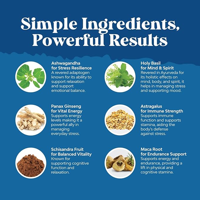 Herbal Adaptogen Mood Support Supplement -120ct