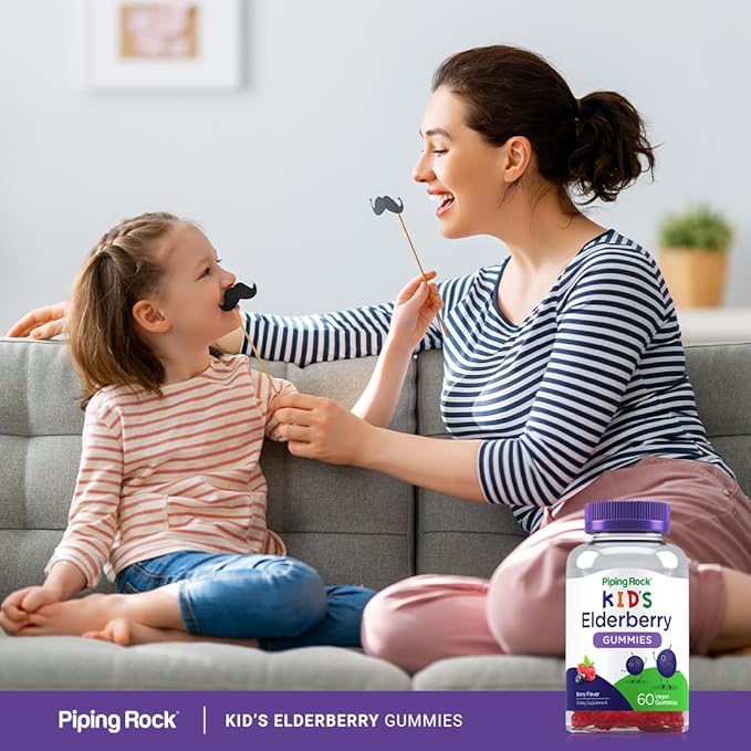 Piping Rock Kids Elderberry Gummy Vitamins 60 Gummies