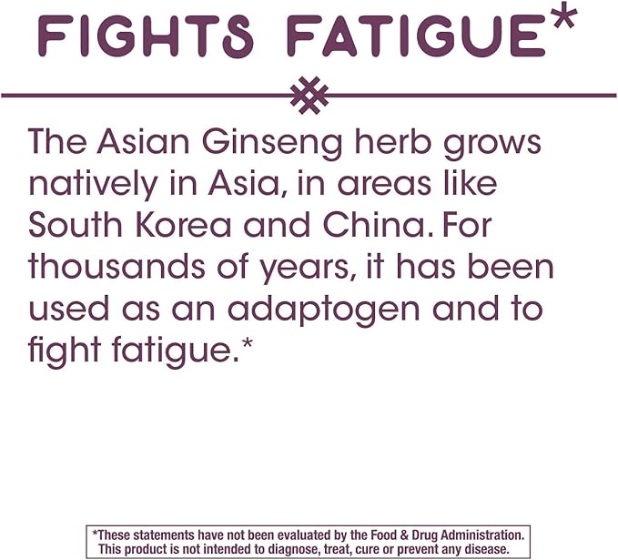 Nature's Way, Premium Herbal Asian Ginseng, 60 Capsules
