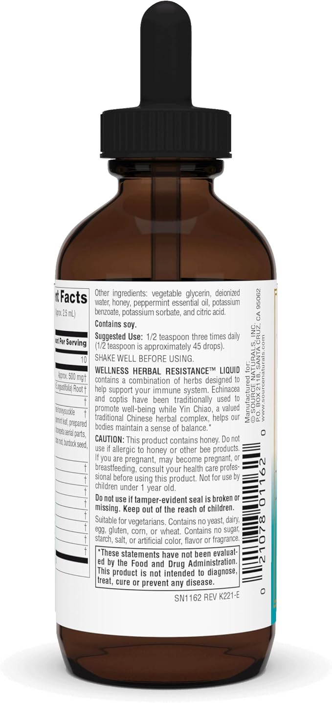 Source Naturals Wellness Herbal Resistance Liquid 4 Fluid