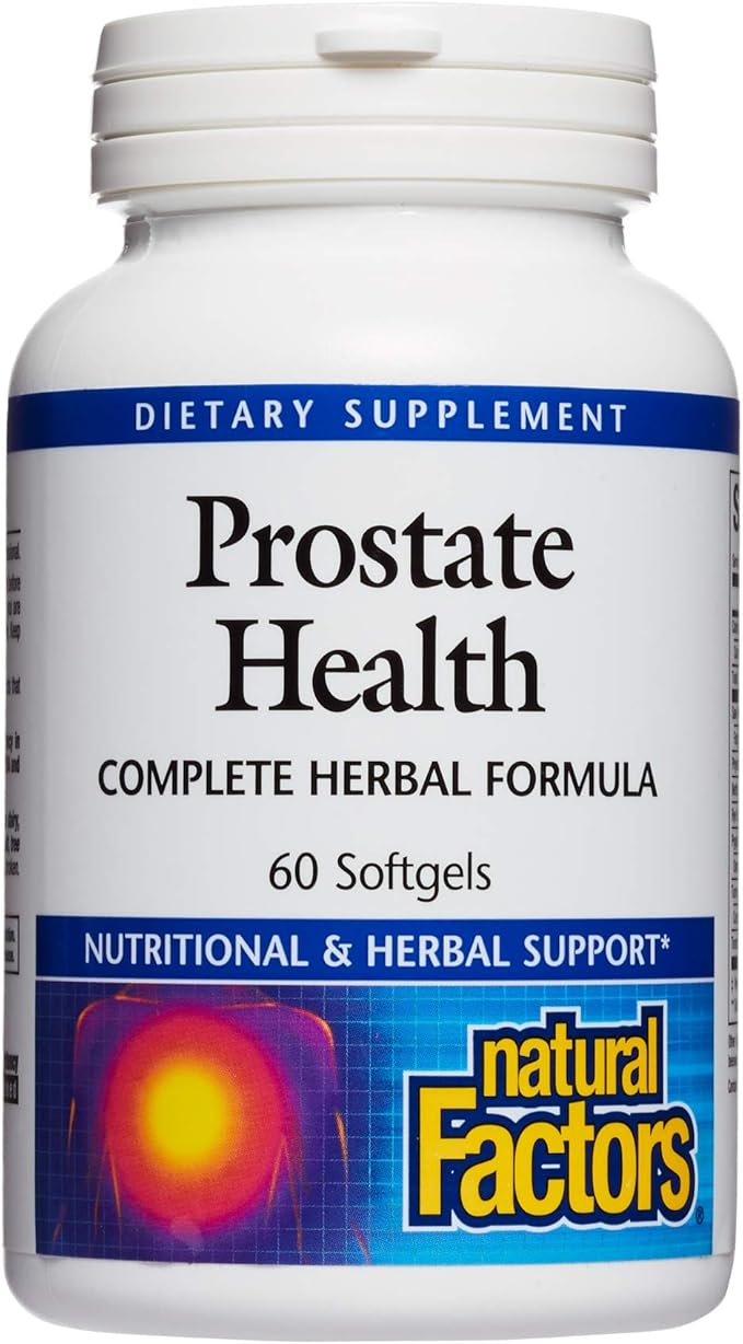 Natural Factors, Prostate Health Formula, Herbal 60 softgel (60 servings)